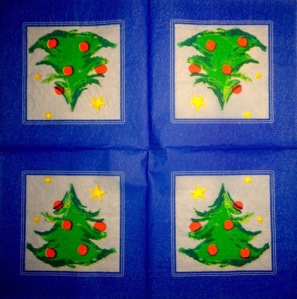 195 Weihnachten Blumen - 3-lagig (rot) - Ihr